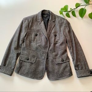 Talbots Wool Blend Gray Blazer